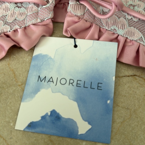 Majorelle pink and white lace corset top size medium - Picture 4 of 11
